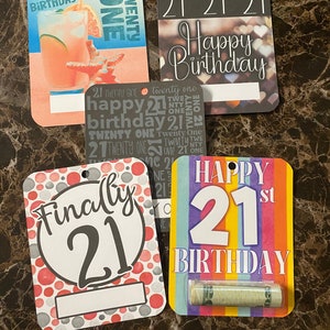 Finally Legal! 21st Birthday Money Card - Celebrate with Drinks & Gifts - Unique 21st Birthday Idea