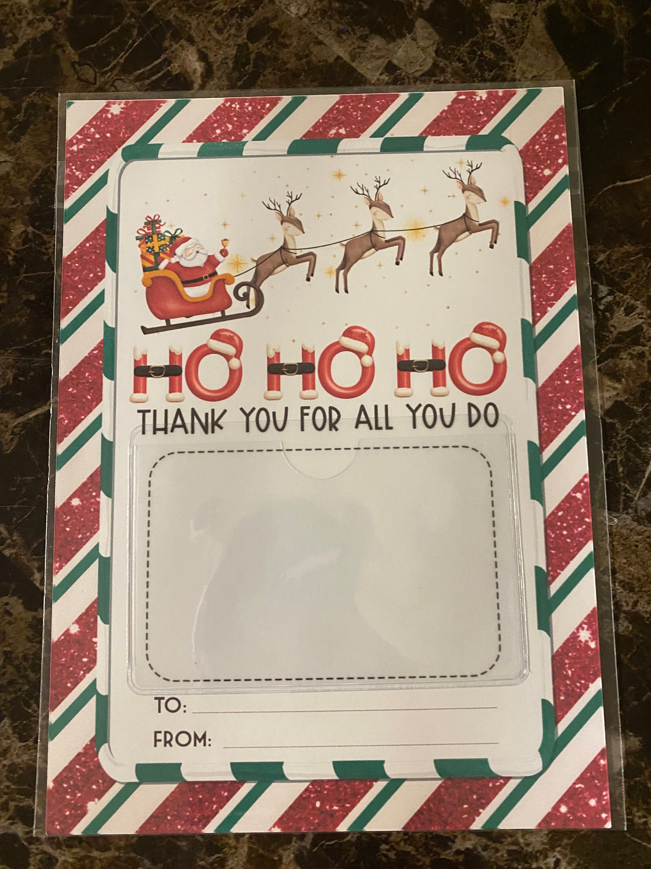 Christmas Gift Card Holder | Holiday Cardstock Sleeve - Etsy
