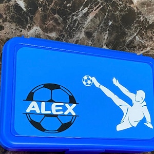 Personalized Pencil Box: Back to School Supplies, Soccer Design