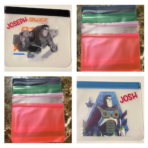 Reusable snack bag, Personalized sandwich bags, reusable food bag, lunch box, back to school supplies, kids snack bag, lunch bag