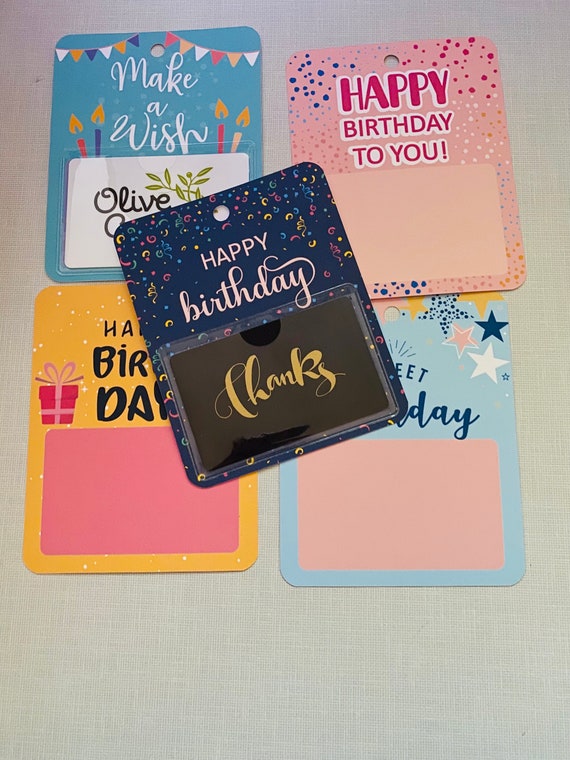 Handmade Birthday Gift Card Holder: Cardstock Gift Sleeve - Etsy