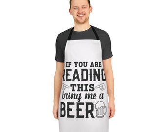 Si estás leyendo esto, tráeme un delantal de cerveza, un regalo divertido para papá, un delantal divertido, un regalo del día del padre, un regalo de Grill Master, un regalo para bebedores de cerveza.