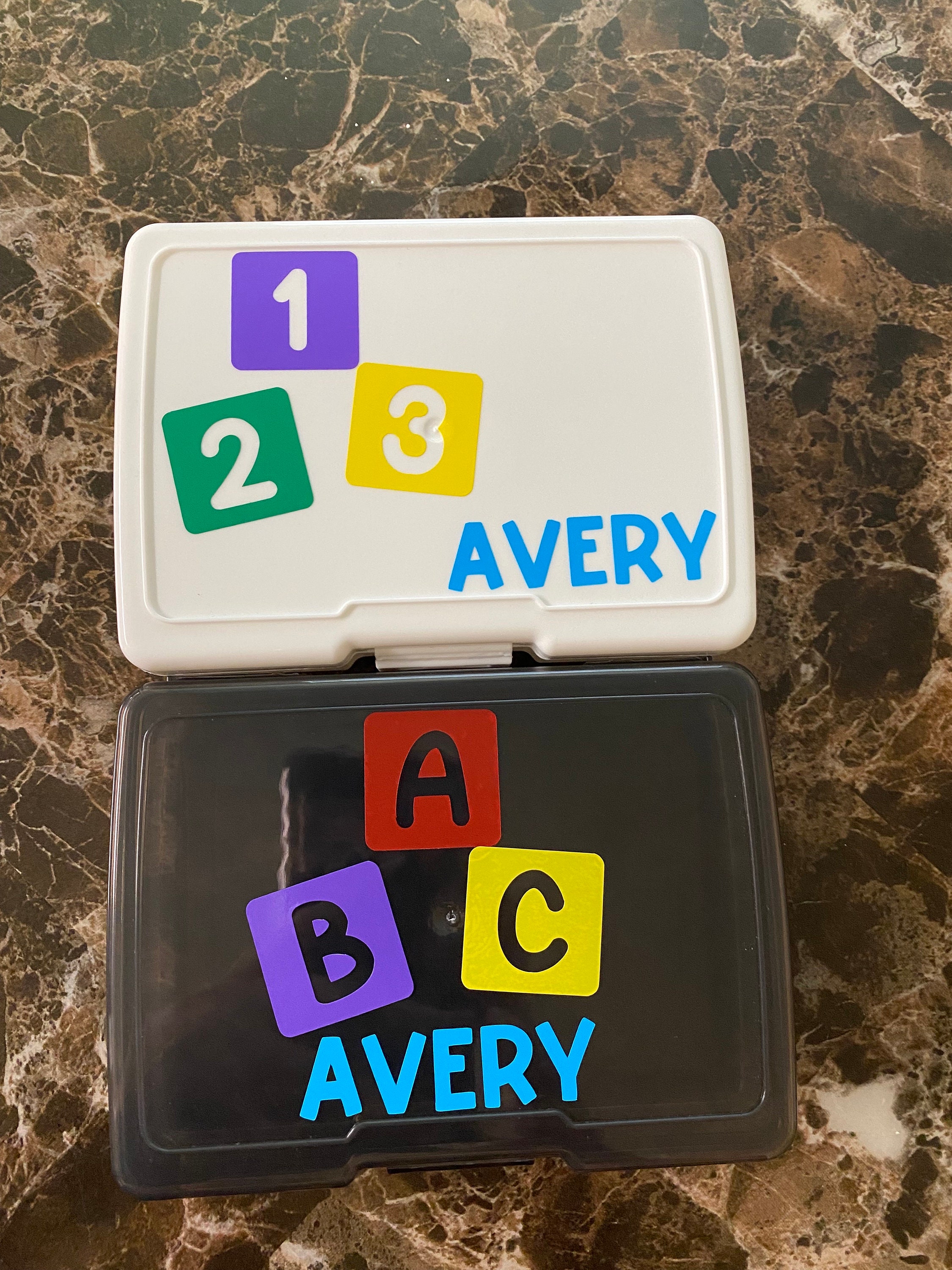 Study Flashcard Box Personalized Flash Card Box: Custom Design, Back to School - Etsy