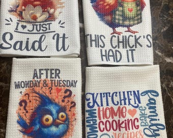 Funny Kitchen Towel: Humorous Microfiber Dish Towel