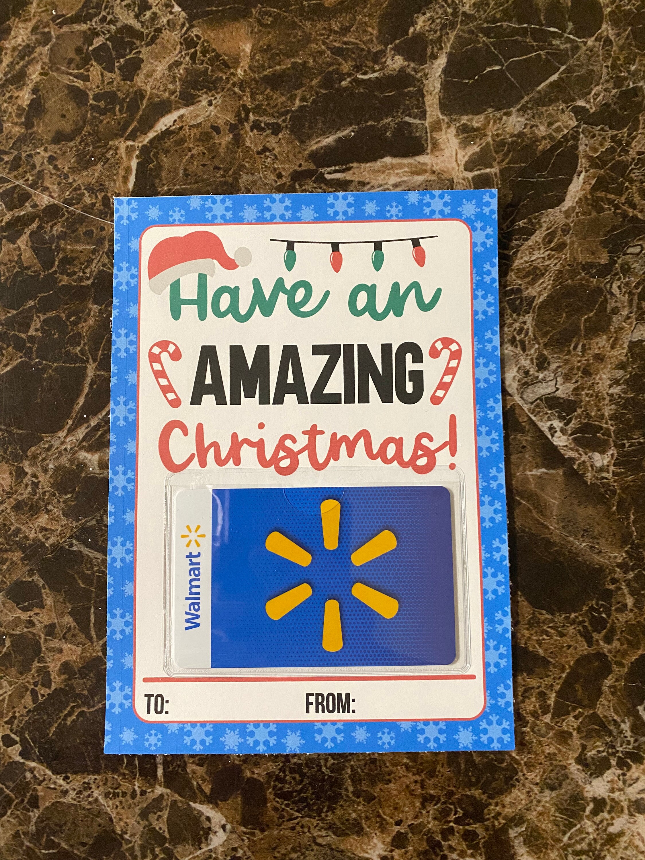 Christmas Gift Card Holder | Holiday Cardstock Sleeve - Etsy