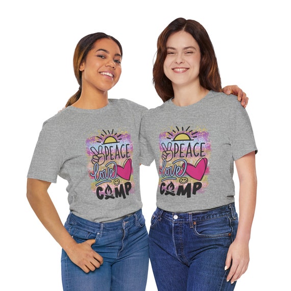 Camping Shirt, Peace. Love. Camp. T-Shirt, Gifts For Campers Camping Shirt, Peace. Love. Camp. T-Shirt, Gifts For Campers