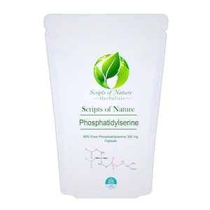 Phosphatidylserine 300 mg Premium Vegan Capsules. Comes with COA, HAAPC, ISO for Certification of Highest Quality.