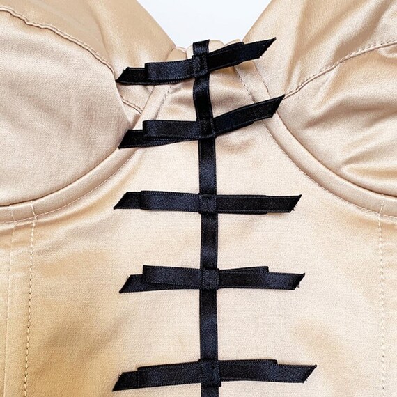 elisabetta franchi corset dress Elisabetta Franchi Bustier dress in lightweight crpe and satin fabrics