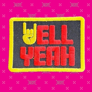 HELL YEAH Patch – Black Edition (Iron-on)