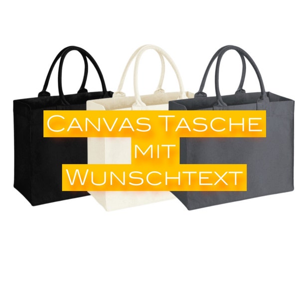 Personalisierte Canvas Tasche