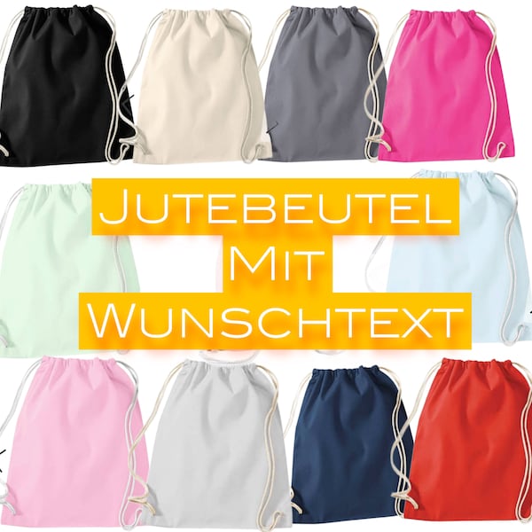 Turnbeutel mit Wunschtext