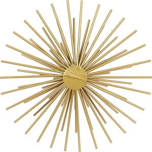 Set of 3 Gold Metal Starburst Wall Decor Home Decor Wall Art - Etsy