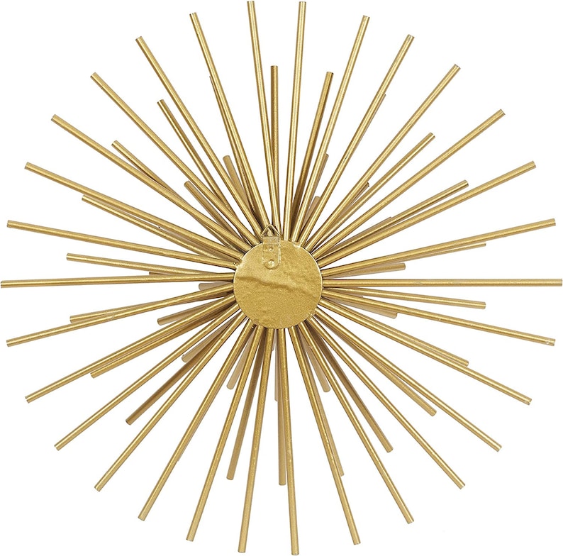 Set of 3 Gold Metal Starburst Wall Decor Home Decor Wall Art Etsy