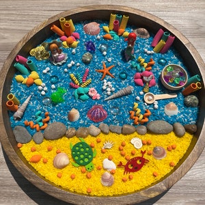 Sensory Kit/Mermaid Sensory Bin/Sea Sensory Bin/Montessori/Developmental Toy/Educational Toy/Sensory Kit/Busy Toddler/Sensory Calm