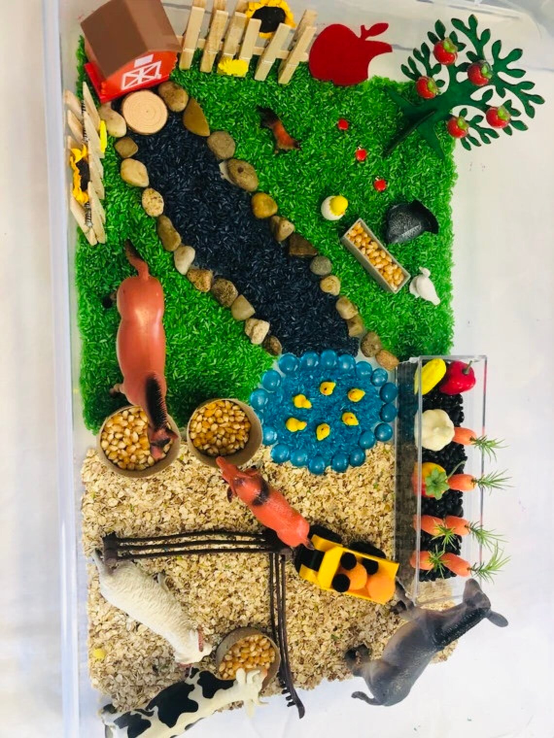 Farm Sensory Bin/farm/montessori/children/animals Etsy