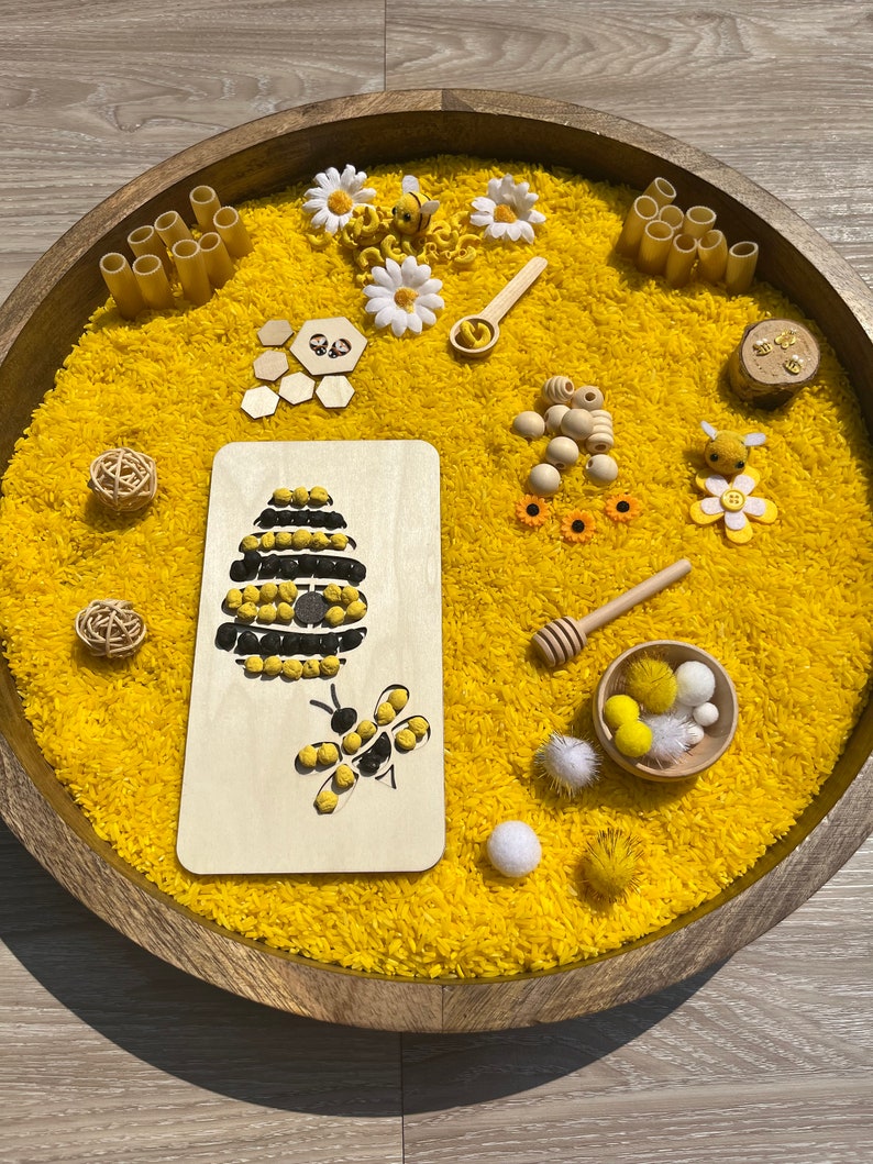 Sensory Kit/sensory Bin/honey Bee Sensory Bin/early Etsy