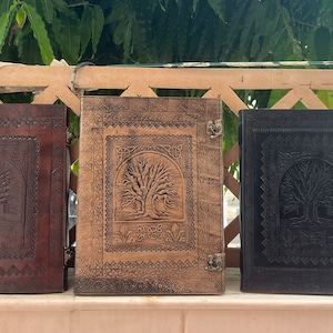 Handmade Leather Journal 600 Lined/Unlined/Vintage pages Leather Journal Tree Of Life  Journal For Writing Leather Notebook Book Of Shadows