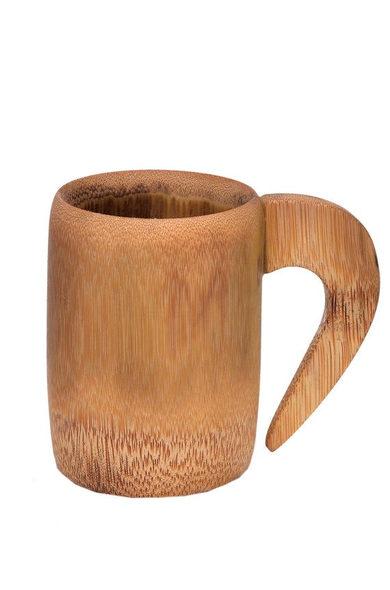 Best Gift Organic Bamboo Coffee Mug Wooden Drink Cup Barrel Cup for Men &  Women Drinking Mug 