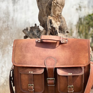 Sac messager en cuir pour homme, sac à bandoulière en cuir pour ordinateur portable, meilleur sac cartable pour ordinateur, sac vieilli, cadeau pour tout le monde