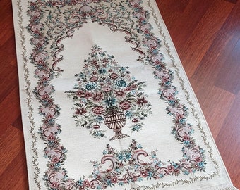 Gebedskleed met bloemenprint chenille: islamitisch moslimgebedskleed