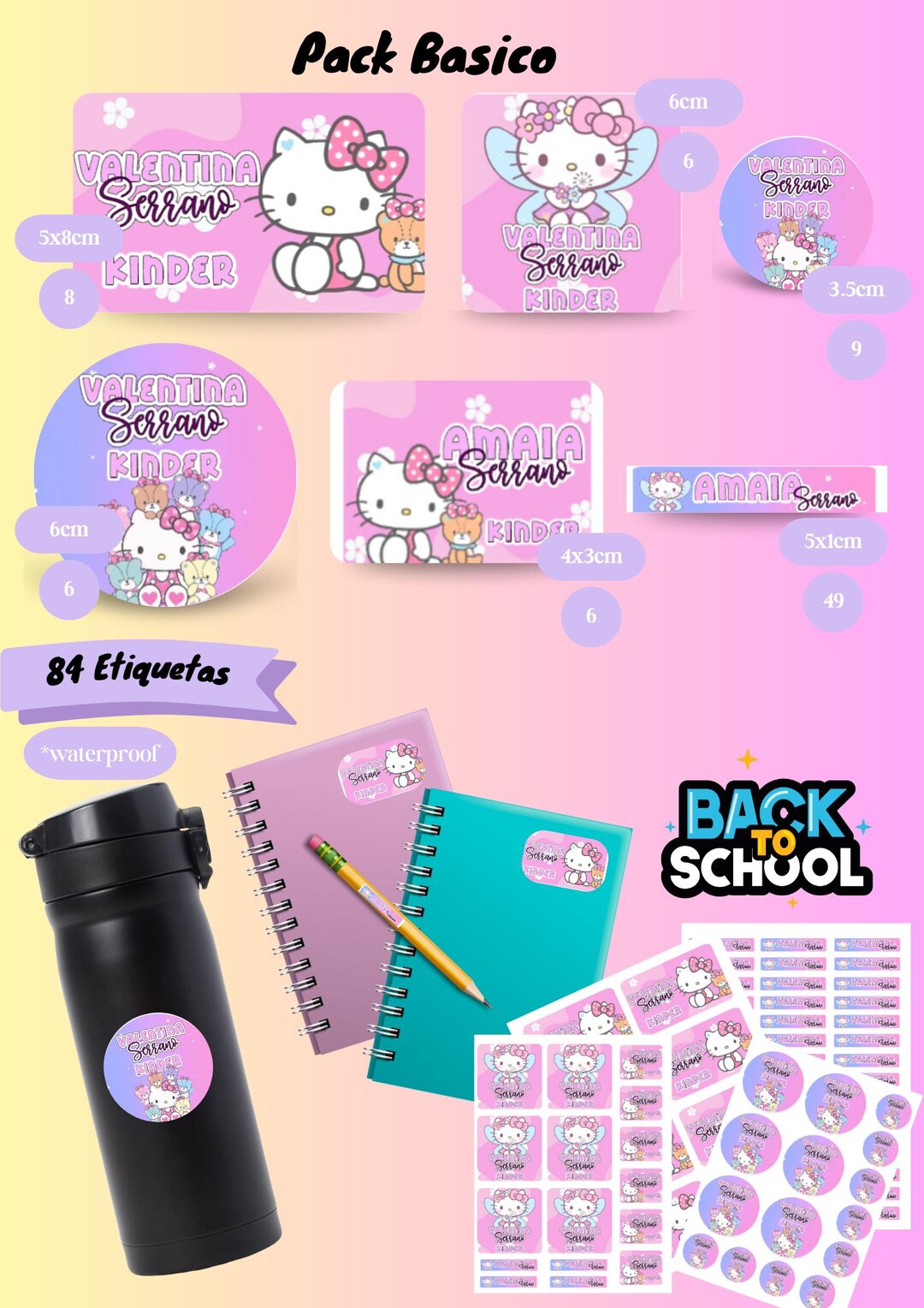 Personalized School Labels | Custom Name Tags | Kids Name Stickers for ...