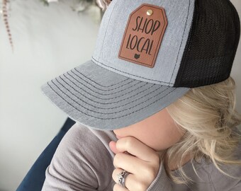Shop Local Trucker Hat, Price Tag Richardson Hat for Ohio Business Owners, Support Local in Ohio