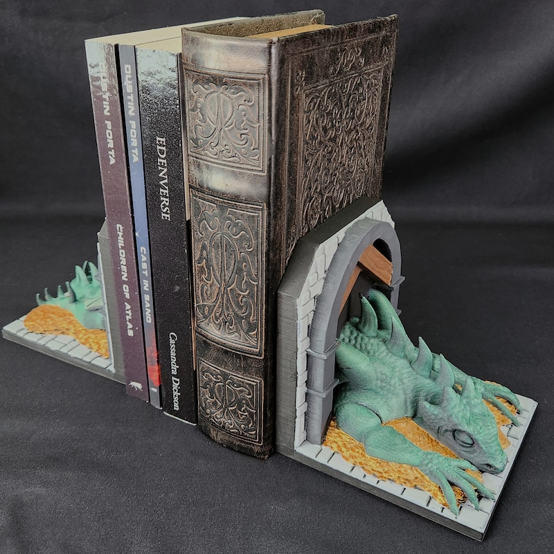 Dragon Bookends - Etsy