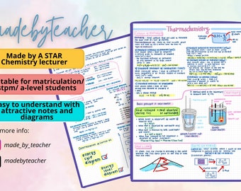 Chemistry Notes for A Level / Foundation - Etsy