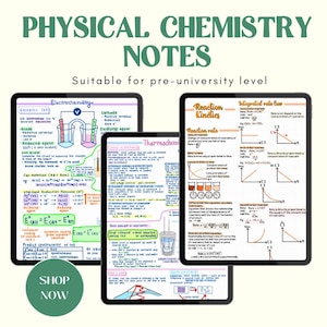 Physical Chemistry Notes for A level / Foundation