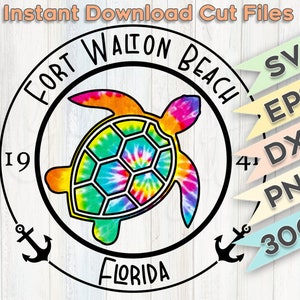 Fort Walton Beach | Cricut | Silhouette | Sublimation | Schnittdateien | Digitaler Download | Druckbare PNG 300 dpi