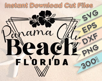 Panama City Beach | Cricut | Silhouette | Sublimation | Cut Files | Digital Download | Printable PNG 300 dpi