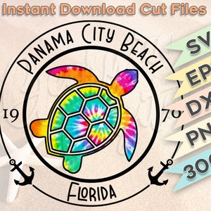 Panama Stadt Strand | Cricut | Silhouette | Sublimation | Schnittdateien | Digitaler Download | Druckbare PNG 300 dpi
