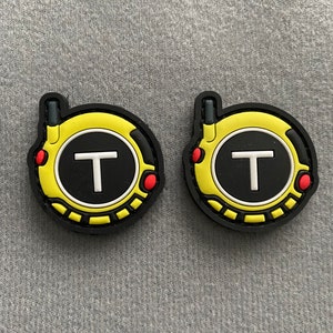 Teen Titans Communicator small PVC patch, Ranger Eye set of 2 patches