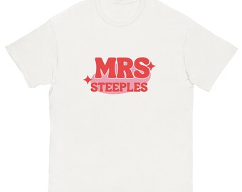 Mrs Steeples //do not buy unless you are mrs steeples as they are personalised and you can't cancel.