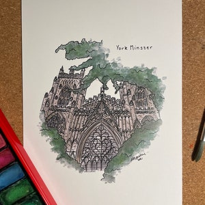 York Minster A5 Print (unframed)