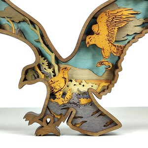 Buy Eagle SVG Laser Cut Files 8 Layer Art Piece for Glowforge Online in ...