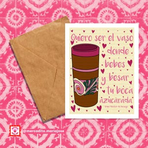 Quiero Ser Card, Mexican, Love cards, Spanish, spanglish, Latinx, Latina, Valentine’s Day, Amor y Amistad, Valentine’s Day Gift Ideas, music