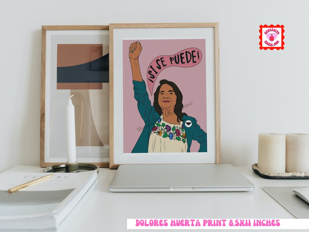 Dolores Huerta Farmworkers UFW Print Artwork Latine - Etsy