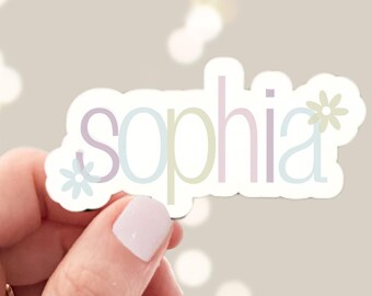 Custom Name Stickers With Cherry Bow Design | Coquette Girly Waterproof Vinyl | Personalize Your Laptop & Water Bottle