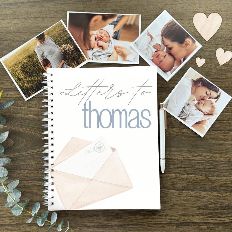 Letters to My Son Personalized Journal Custom Memory Book Baby