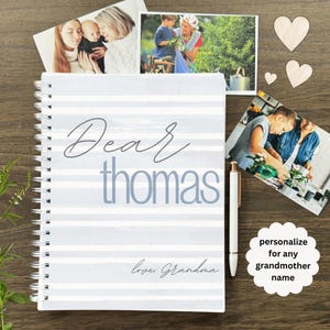 Letters to My Grandson Journal Grandma Scrapbook Grandson and Me Keepsake Gift Grandson Baby Book New Grandma Gift Grandmother Memory Book