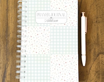 Personalized Prayer Journal Notebook 5.5 x 8.5 inches Custom Christian Journal Bible Study Notebook Christian Women Gift