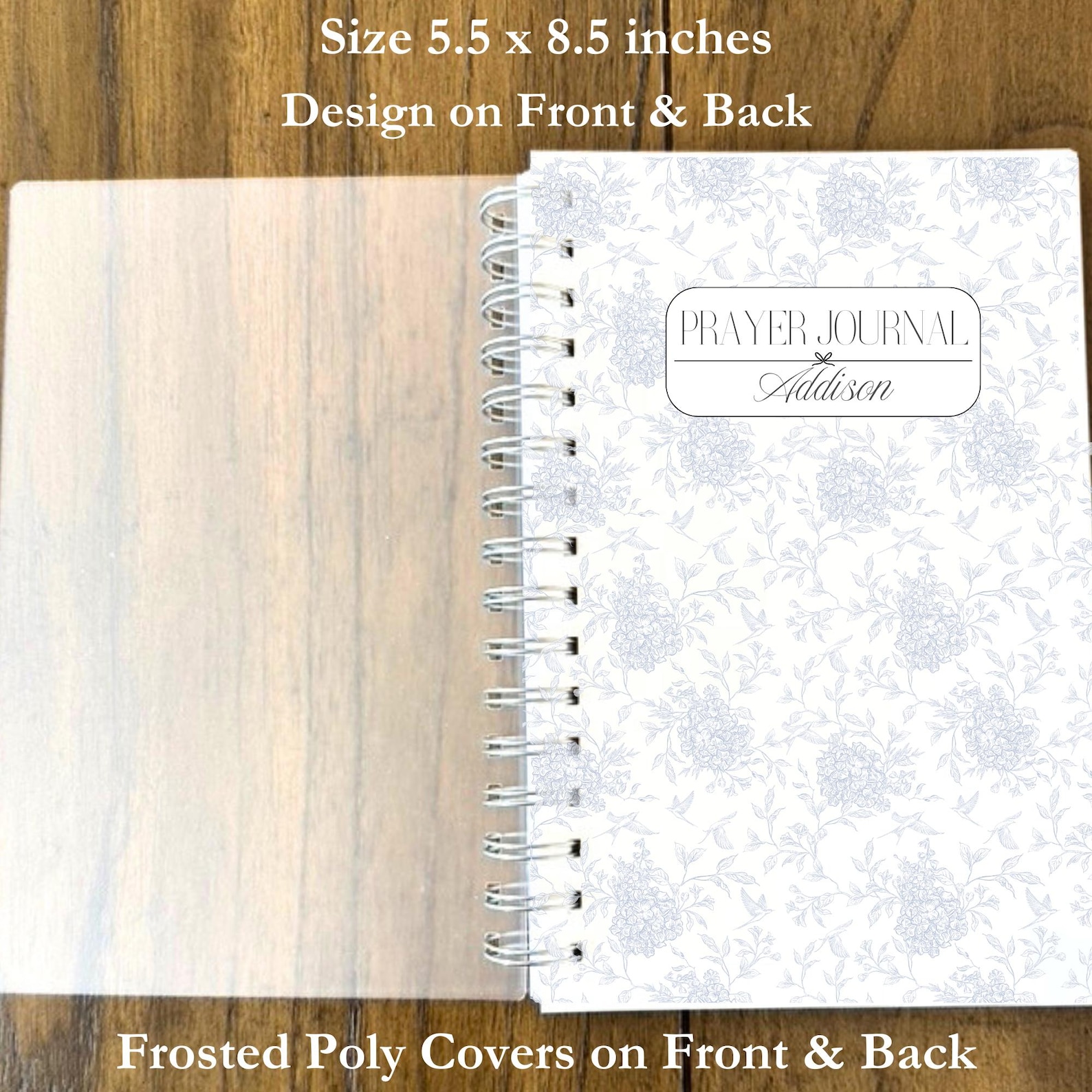 Personalized Prayer Journal Notebook 5.5 X 8.5 Inches Custom Christian ...