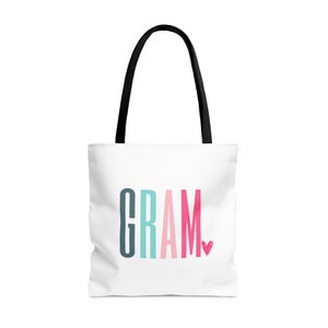 Gram Tote Bag Gram Beach Tote Gram Pool Bag Gram Bag Pregnancy Announcement Gift for Gram New Gram Gift Gram Birthday Personalized Gram Gift