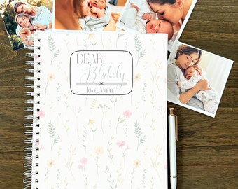 Cartas a mi hija Diario personalizado Querida hija Diario Cuaderno Recuerdo Libro de bebé personalizado mientras te veo crecer Regalo de baby shower