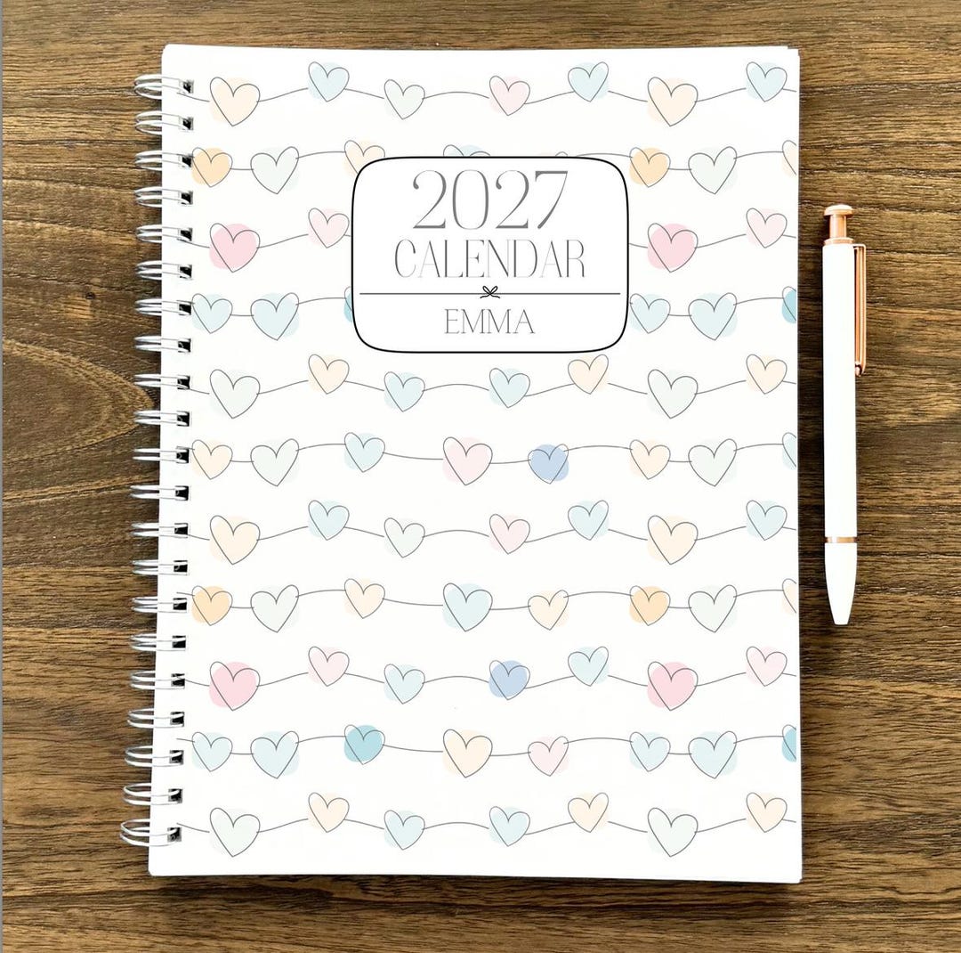 July 2026 - Dec 2027 Planner 18 Month 8.5x11" Custom Planner Personalized Planner Large Sp