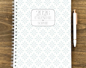 12 Month January 2026- December 2026 Planner  Floral Planner | Large Spiral Planner | Weekly & Monthly Spreads