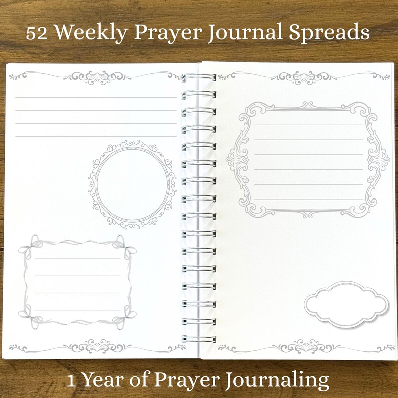 Personalized Prayer Journal Notebook 5.5 X 8.5 Inches Custom Christian Journal Bible Study ...