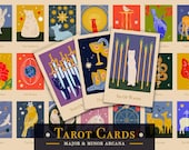 Digital Tarot Cards Deck, Major & Minor Arcana (Download)