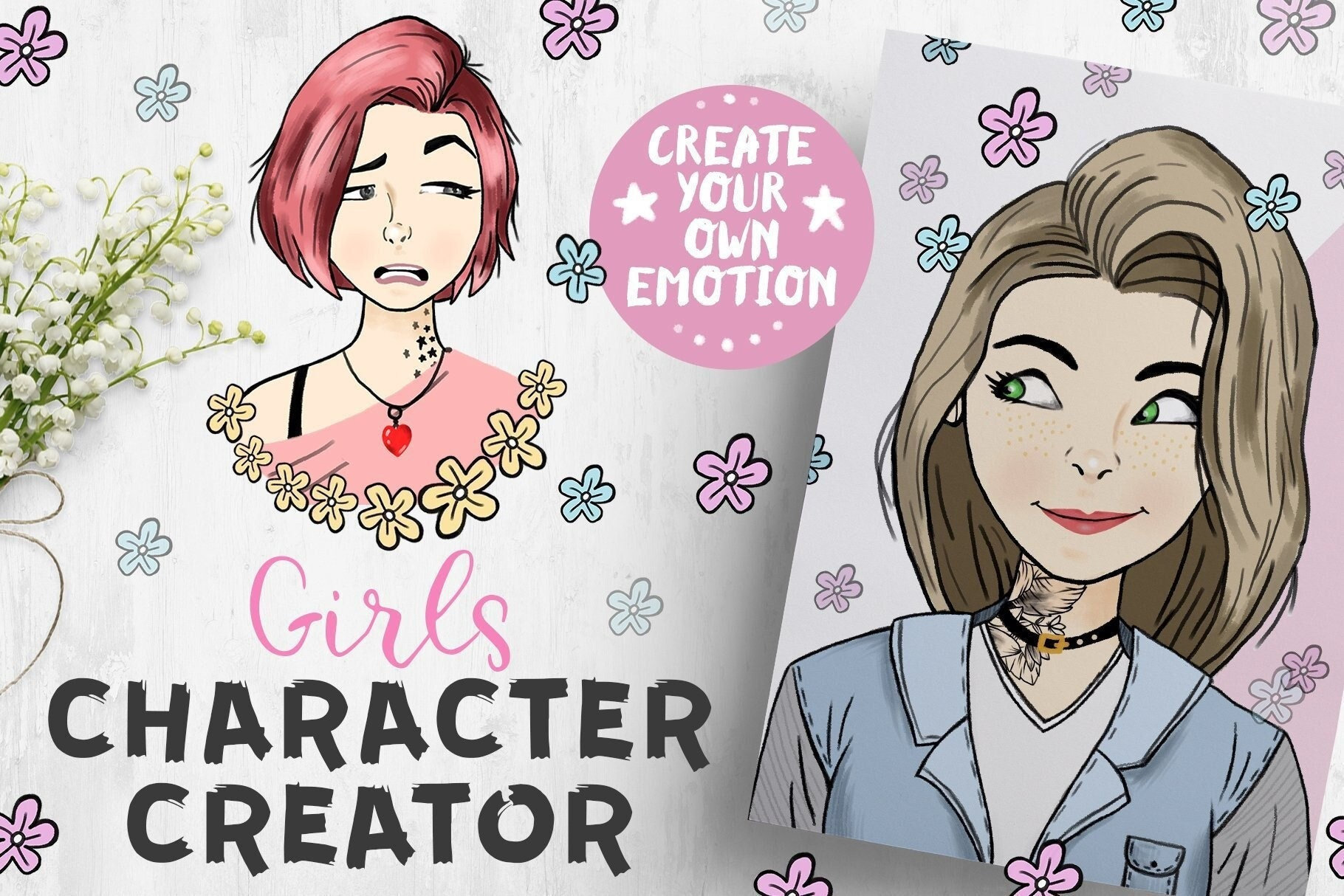 Best Friend Clipart Collection, Black and White Girls Clipart, Professional Women, Barbie, Hair